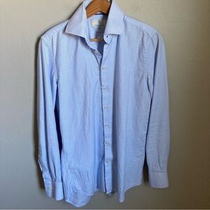 Men’s Christian Lacroix Blue Button Up Size Small